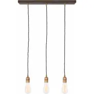 Raad 3 taklampa, råmässing 55cm