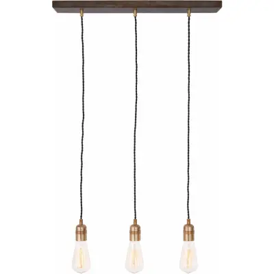 Raad 3 taklampa, råmässing 55cm