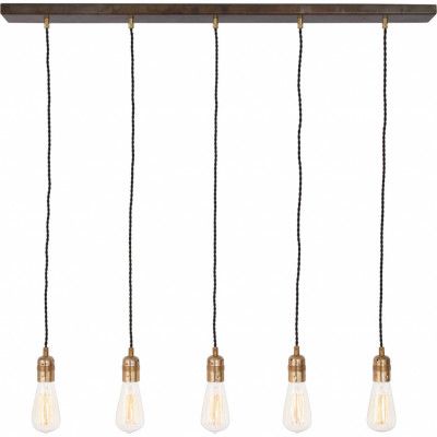 Raad 5 taklampa, råmässing 93cm