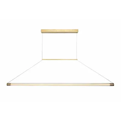 Ray Taklampa Stor Extruderat glasrör, Detaljer i rå mässing