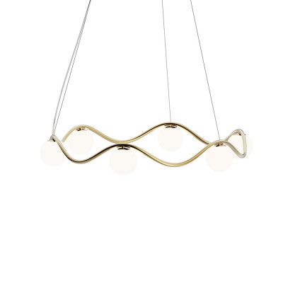 Rebello Decor - Circle of Life Taklampa Ø91 Brass/Opal