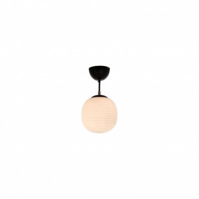 RILLE plafond, svart/opalvit