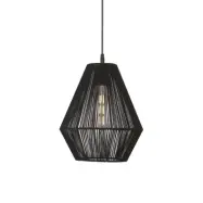 Rio taklampa, Svart 28cm