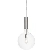 Rosdala taklampa, råjärn/klarglas 30cm