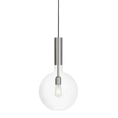 Rosdala taklampa, råjärn/klarglas 30cm