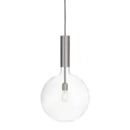 Rosdala XL taklampa, råjärn/klarglas 40cm