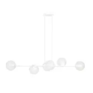 ROSSI 6 Taklampa, Vit/Transparent