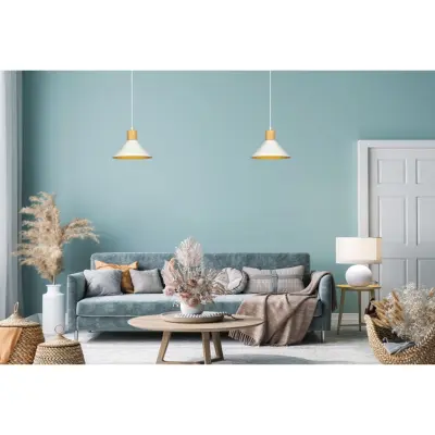 ROWEN 1 Taklampa, Vit