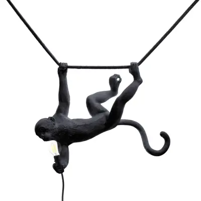 SELETTI - Monkey Swing Utomhus Taklampa Svart