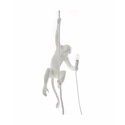 SELETTI - Monkey With Rope Taklampa Vit