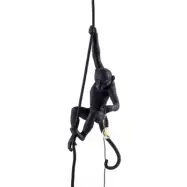 SELETTI - Monkey With Rope Utomhus Taklampa Svart