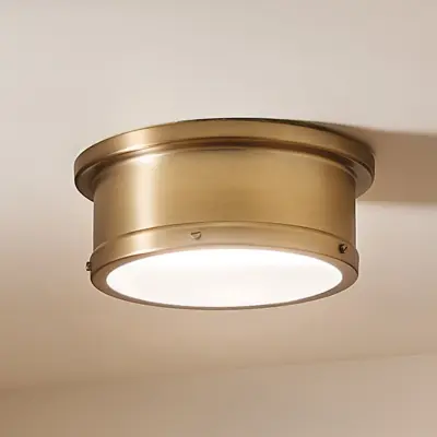 Serca taklampa, mässing, Ø 36 cm, metall, E27 – KICHLER - Vardagsrum - Med en ljuskälla