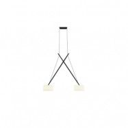 Serien Lighting - Twin LED Taklampa Black/Glass