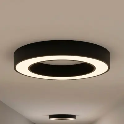 Sharelyn LED-taklampa, svart, Ø 60 cm, dimbar, CCT – Arcchio - Kök - Modern - Aluminium - Rund