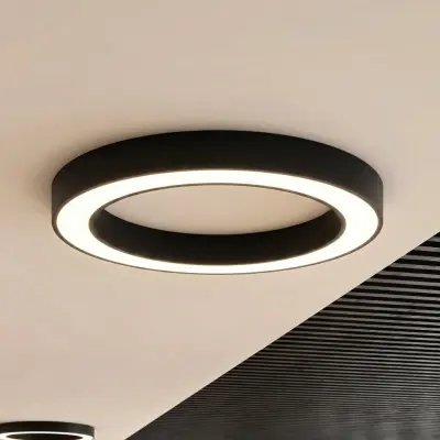 Sharelyn LED-taklampa, svart, Ø 80 cm, dimbar, CCT – Arcchio - Kök - Modern - Aluminium - Rund