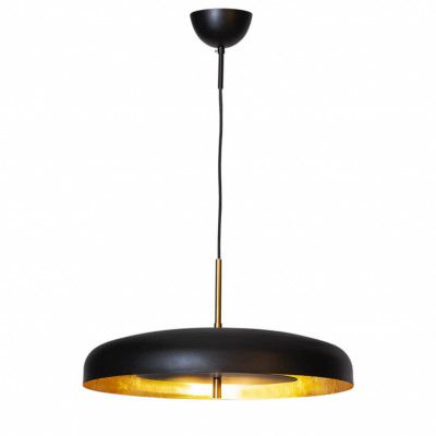 Shelby taklampa Matt svart/guld 50cm