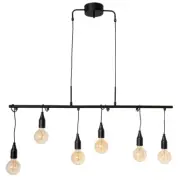 Skyline 6-låg, mattsvart 110 cm Taklampa