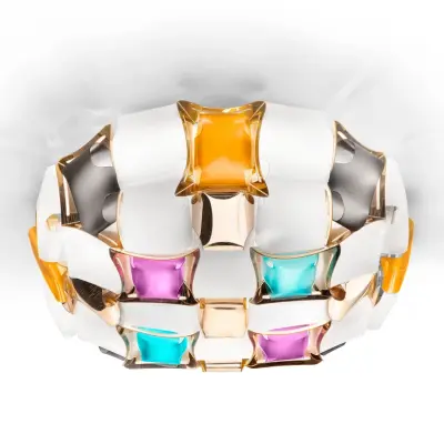 Slamp - Mida taklampa, Ø 67 cm, färgglad/vit