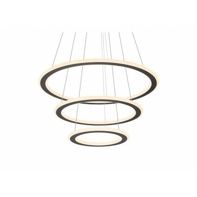 SLV - One Flat Taklampa Triple 2700/3000K Black