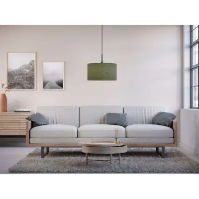 Soft Taklampa Ø40 Green Wool Belid - Matsal - Tyg / textil
