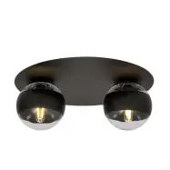 SOLAR 2 Taklampa, Svart/Transparent/svart