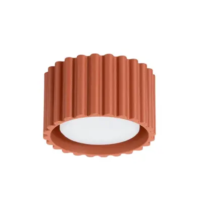 SOLLUX LIGHTING - RIBLA taklampa, ockra, Ø 10 cm, metall, GX53SOLLUX