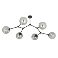 SPACE 6 Taklampa, Svart/Grafit