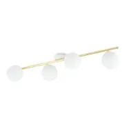 SPLENDI 4 Taklampa, Vit/Guld/Vit