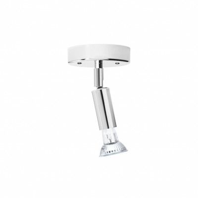 Star 1 tak/vägg, förnicklad mässing 10,5cm (med kopplingshus)