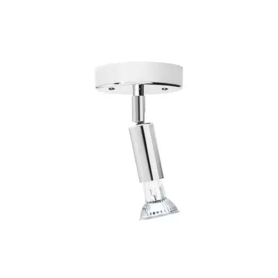 Star 1 tak/vägg, förnicklad mässing 10,5cm (med kopplingshus)