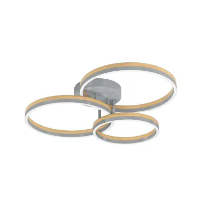 Stars of Light - Cadinaro LED-taklampa grå/trä 73 cm, dimbar –