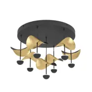 Stars of Light - Dracera LED-taklampa svart/guld Ø 51 cm –