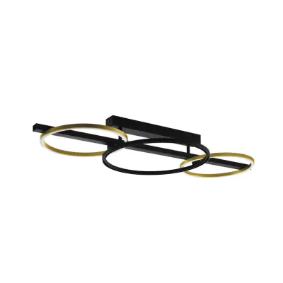 Stars of Light - Lanacera LED-taklampa svart/guld 96 cm –