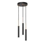 Stav 3 rund taklampa, svart