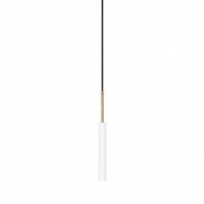 Stav taklampa, vit/råmässing 35cm