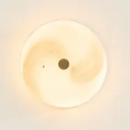 STOCKHOLM LED-taklampa, marmorgrå, glas, 31 cm – Halo Design - Vardagsrum - Med en ljuskälla