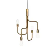 Strapatz taklampa, råmässing 45cm