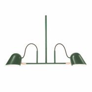 Streck 2 taklampa, tallgrön/mässing