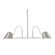 Streck 2 taklampa, Varmgrå/mässing