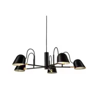 Streck 5 taklampa, svart/mässing