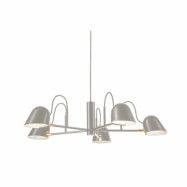 Streck 5 taklampa, Varmgrå/mässing