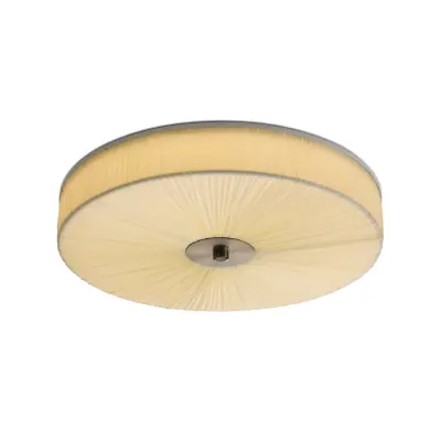 STRING LED-taklampa, beige, Ø 40 cm, stegvis dimbar – Halo Design - Vardagsrum - Tyg / textil - Med en ljuskälla