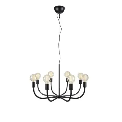 Taklampa AMISTOSO Markslöjd 8L Svart