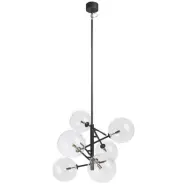 Taklampa Andrew 6L Svart/Klar