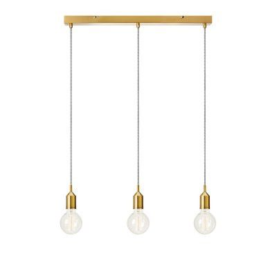 Taklampa BRONX Markslöjd Brons Rak 3L