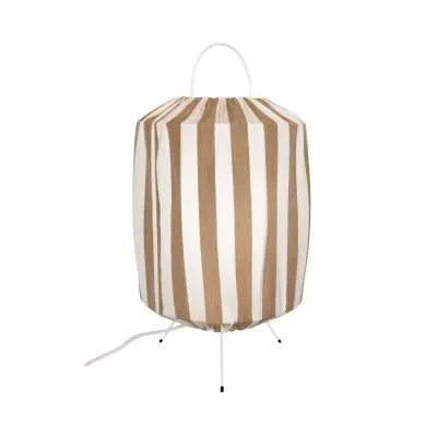 Taklampa Capri H70 s/v E27 2,5m IP44 taupe/vit