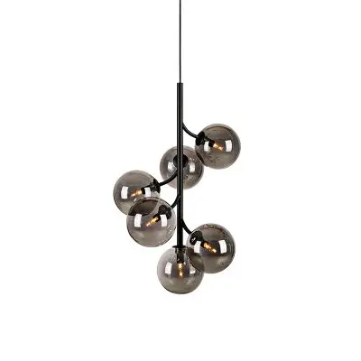 Taklampa Markslöjd CALLISTO 6L Svart/Rökfärgad