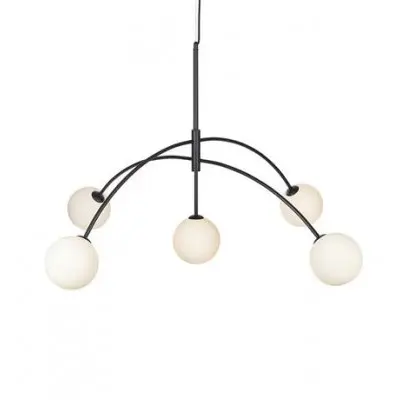 Taklampa Markslöjd Heaven Svart/Opal