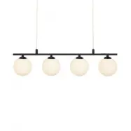 Taklampa Markslöjd Quattro Svart/Opal