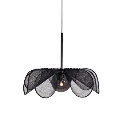 Taklampa Styrka 63 cm Svart/Smoke